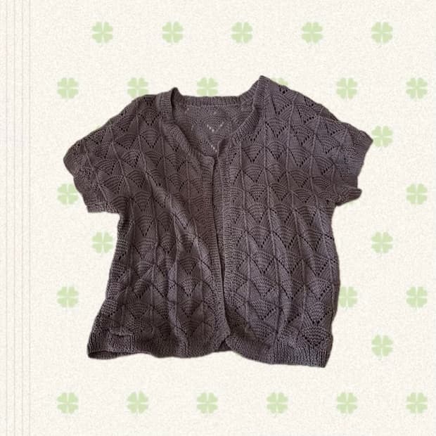 모리걸 여름 반팔 가디건