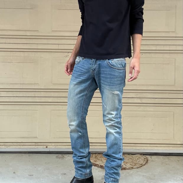 00s Dolce&Gabbana footballer jeans