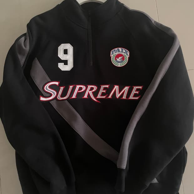 슈프림 이큅 하프집업 스웨트셔츠 m