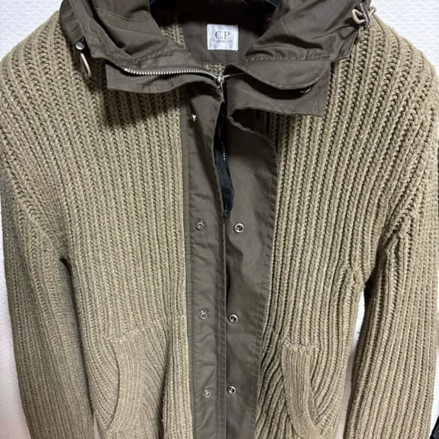 CP컴퍼니 니트 후드집업 M