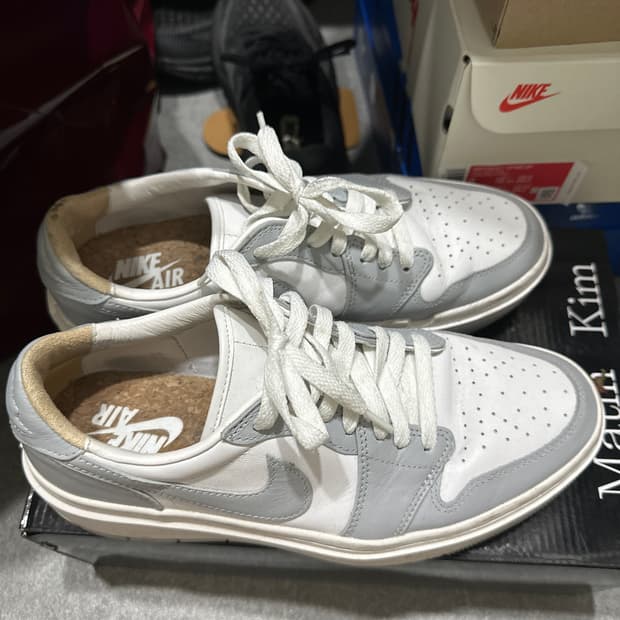 (W) Jordan 1 Elevate Low White and Wolf 