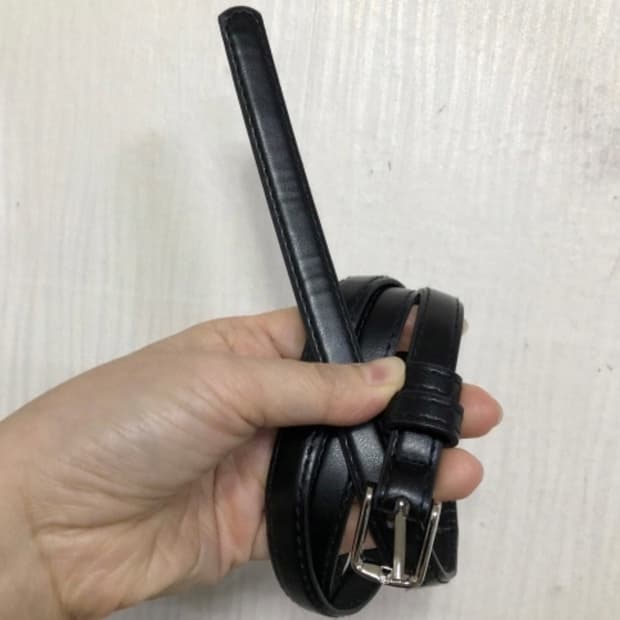 천연가죽 슬림 벨트