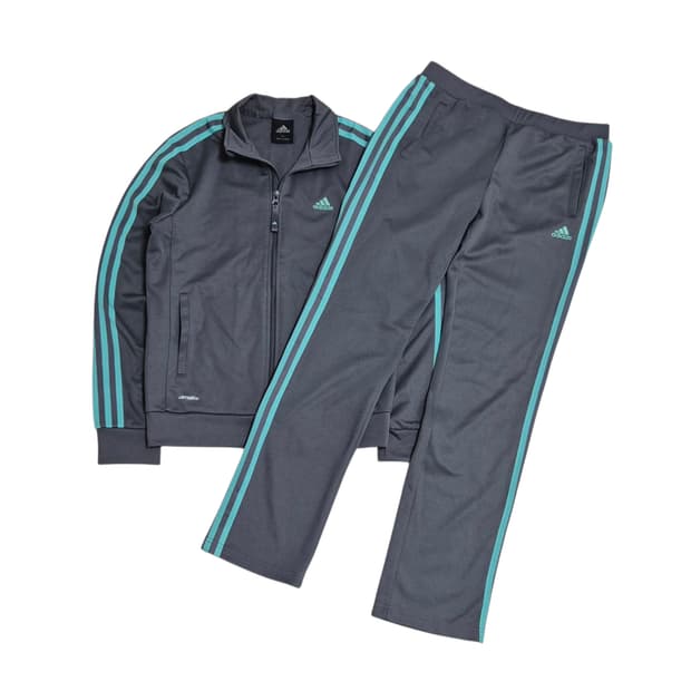 아디다스 그레이 민트 져지 세트 셋업