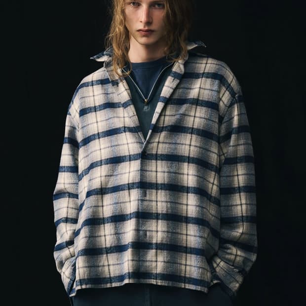 [1] A.PRESSE Vintage Cotton Silk Nep 셔츠