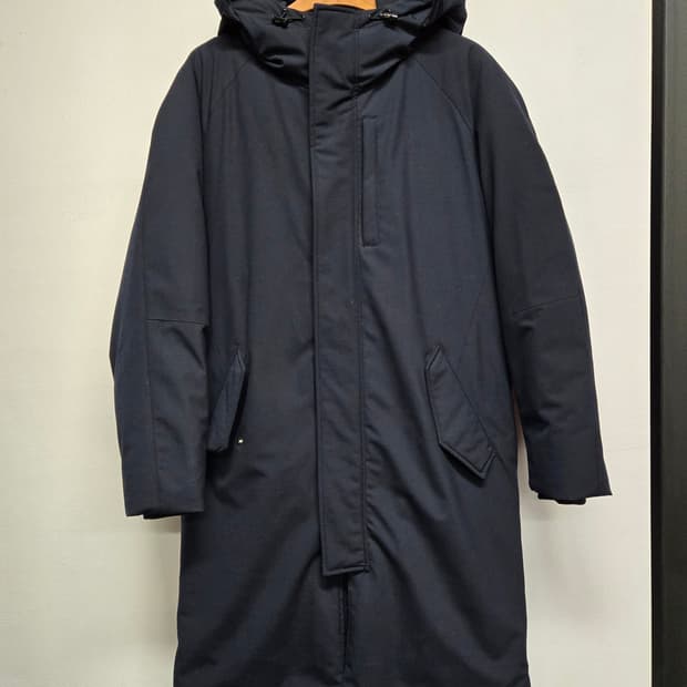 한섬 시스템 옴므 구스다운패딩 롱패딩