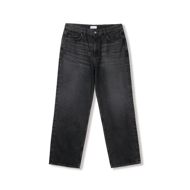 스테디에브리웨어 릴렉스드 데님 팬츠 (미디엄 블랙) 3