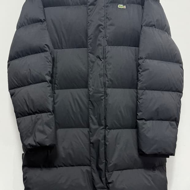 라코스테 롱패딩 블랙 L