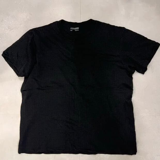 lady white co gauze t-shirt black 레이디화이트