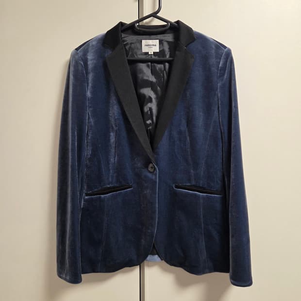 Renoma 일본판 벨벳 자켓 M-L
