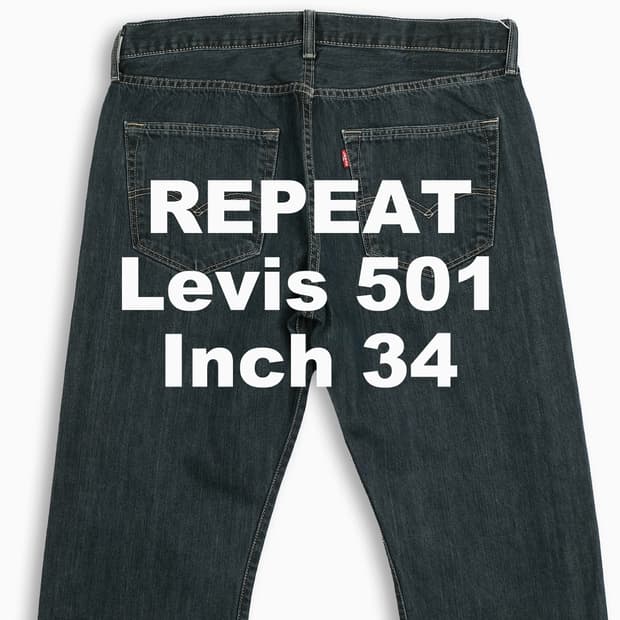 빈티지 리바이스 501 진청 34 인치 LV50136552
