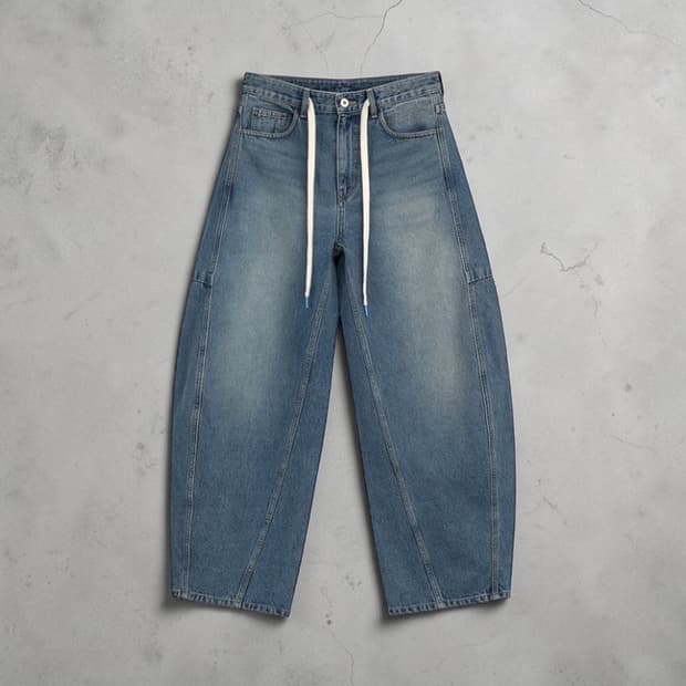 라츠유 빈티지 스트랩 데님