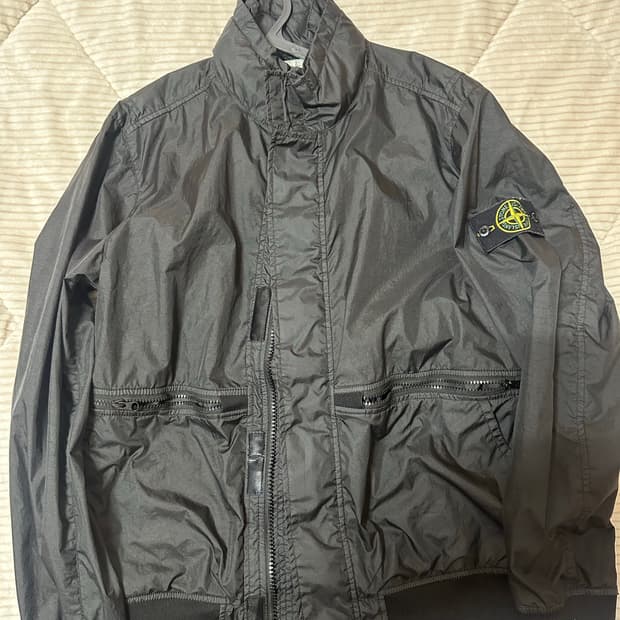 스톤아일랜드 701540523 블렉 블루종 바람막이 자켓