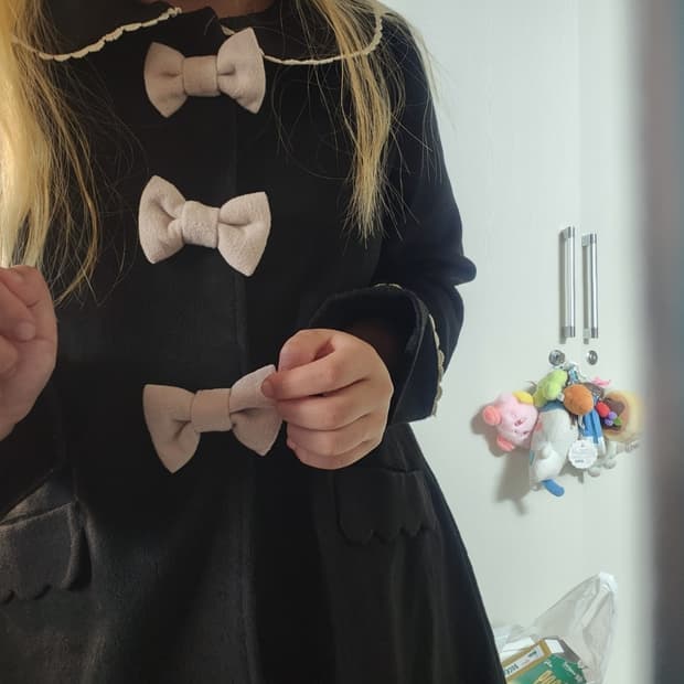 브라운 3리본 코트 히메갸루 라떼갸루 로걀 오네갸루 가루 양지뢰