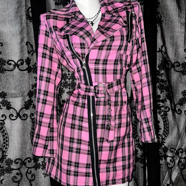 Mad Punk Pink Check Jacket