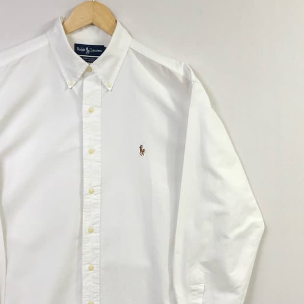 XL 폴로 옥스포드 화이트 셔츠