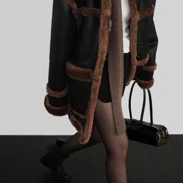 어텀 리버시블 무스탕