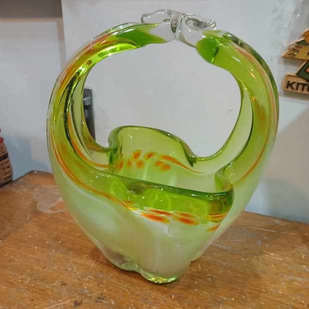 70년대 빈티지 마루티 글라스 화병