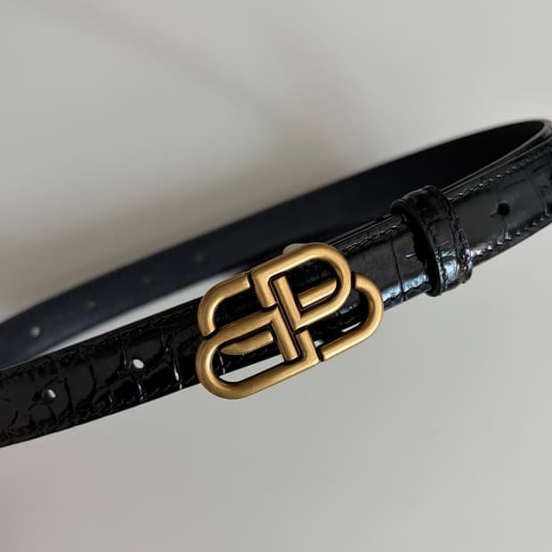 발렌시아가 BB 금장 벨트