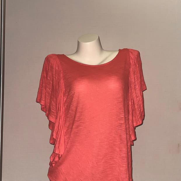 빈티지 코랄 티셔츠