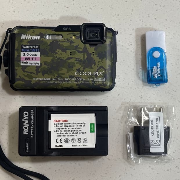 (작례O) 니콘 쿨픽스 AW100