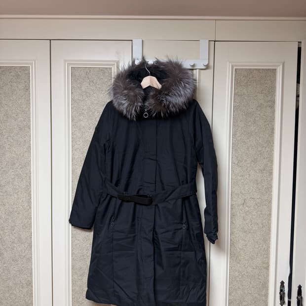 래인바이 구스다운 천연모피 패딩