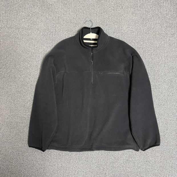 유니클로 후리스 반집업 신칠라 플리스 L 다크그레이