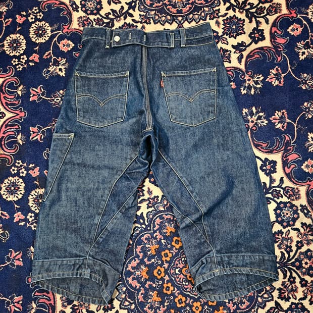 리바이스(Levis) 엔지니어드진 8부 데님 반바지 쇼츠 