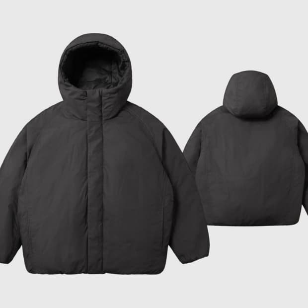 유니클로 U 퍼프테크 볼륨파카 다크 그레이