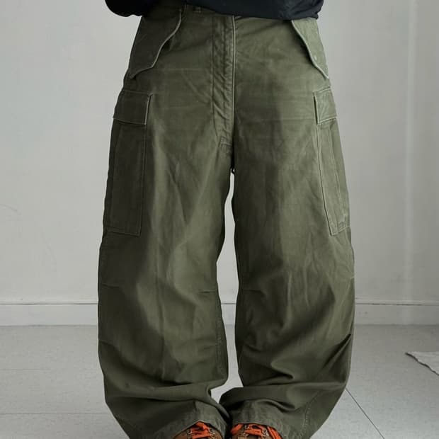 빈티지 카키 카고팬츠