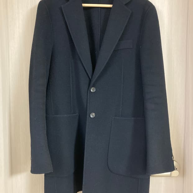 로리엣 울 코트 네이비 Roliat