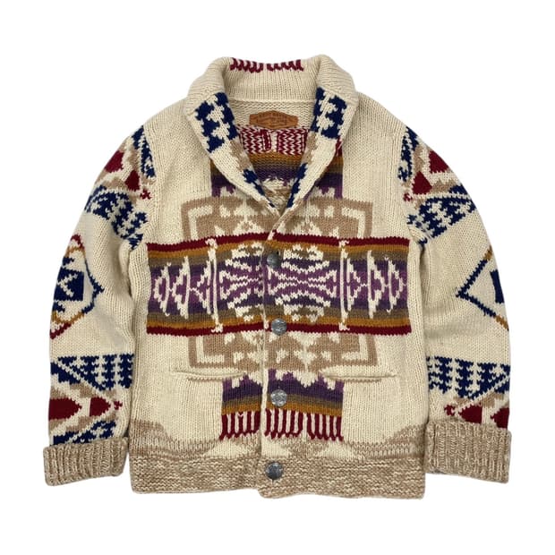 Kriff Mayer 네이티브 핸드니트 가디건 스웨터