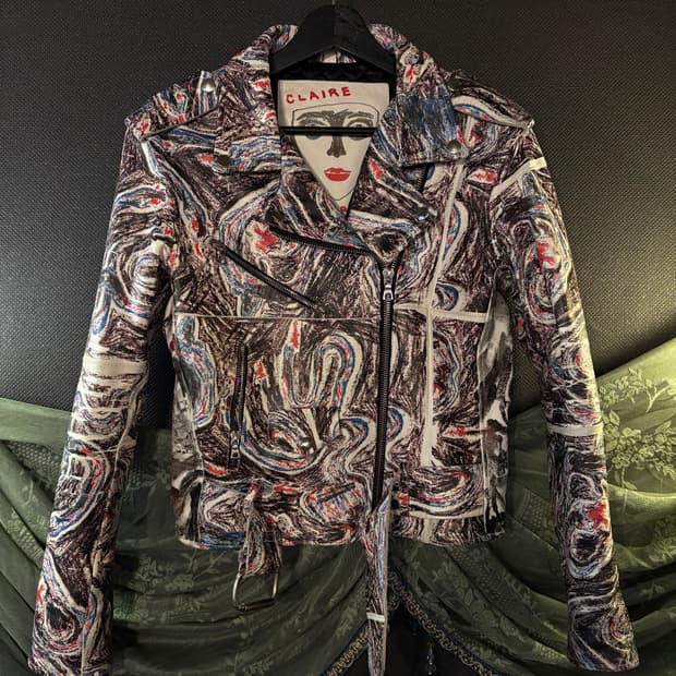 Claire Barrow hand painting jacket