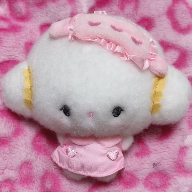 코기뮹 핑크 잠옷 인형 키링 