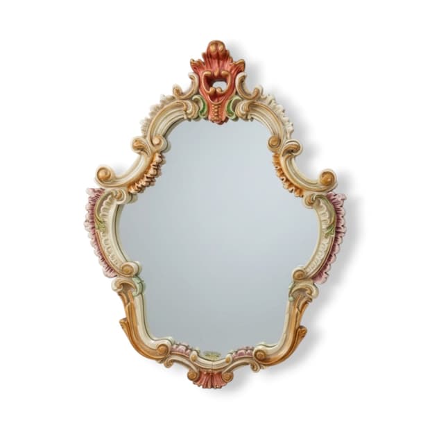Rococo Style Decorative Accent Mirror
