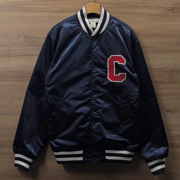 H&M 네이비 바시티 자켓 M