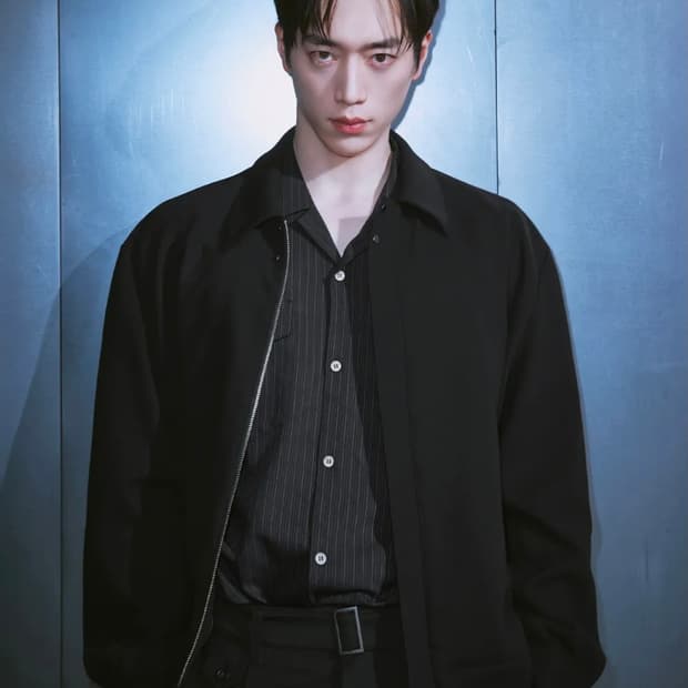 드로우핏 도브 울 크롭 미니멀 블루종 자켓 [BLACK]