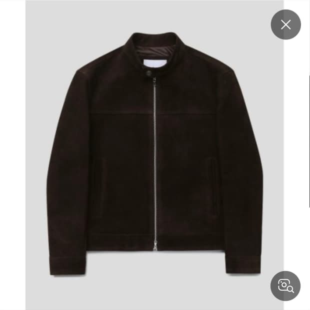 커넥트킨록 카우하이드 리얼 스웨이드 레이서 자켓 M