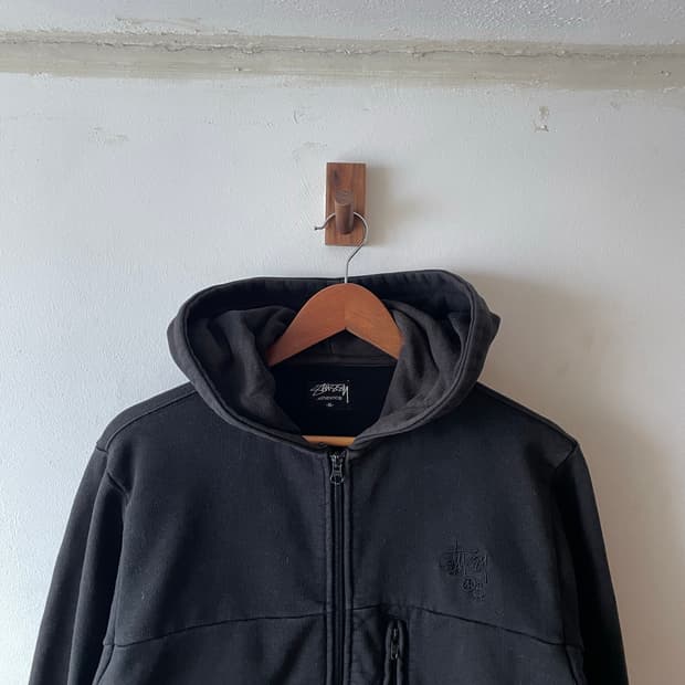 00's Vintage Stussy 2way Hoodie Zip