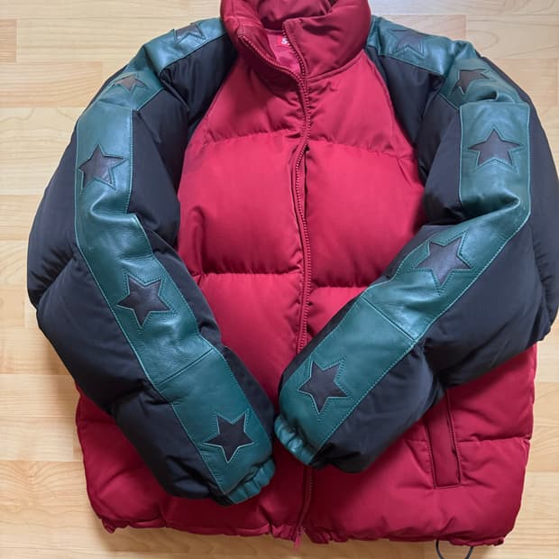 슈프림 스타 슬리브 패딩 