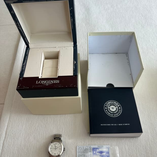 론진 콘퀘스트 오토매틱 41mm 실버판 판매