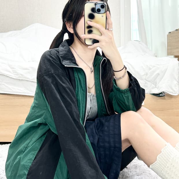 나이키 90‘s JAPAN 빅로고 바람막이