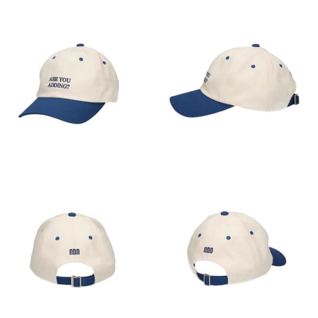 [정품] 애드스튜디오 레터링 자수 배색 볼캡(새제품)