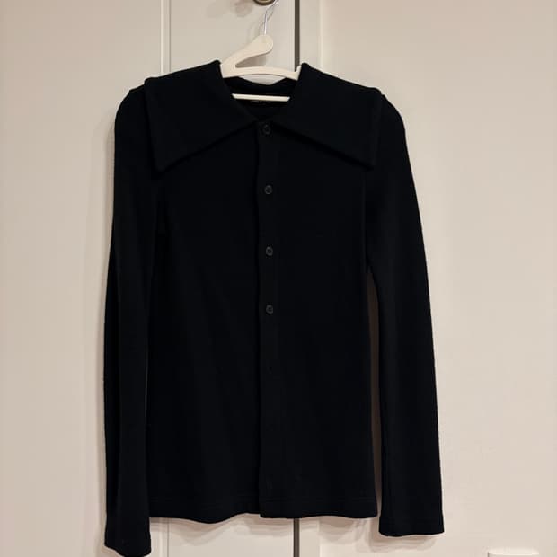 꼼데가르송 트리콧 블랙 가디건