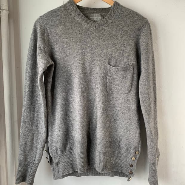  takahiromiyashita the soloist 멀티버튼 니트 M