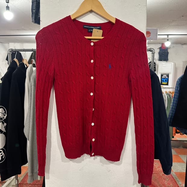 폴로 꽈베기 가디건