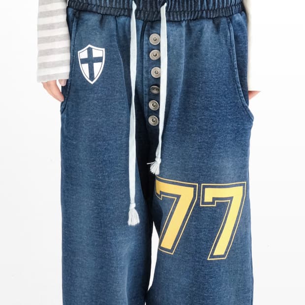 샵페어리 버튼 데님팬츠