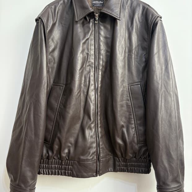 커미션 / Garrison Leather Jacket Brown / S