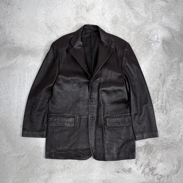 Patrizia_Pelli 가죽 블레이저