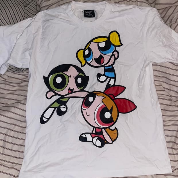 파워퍼프걸 빅프린팅 티셔츠