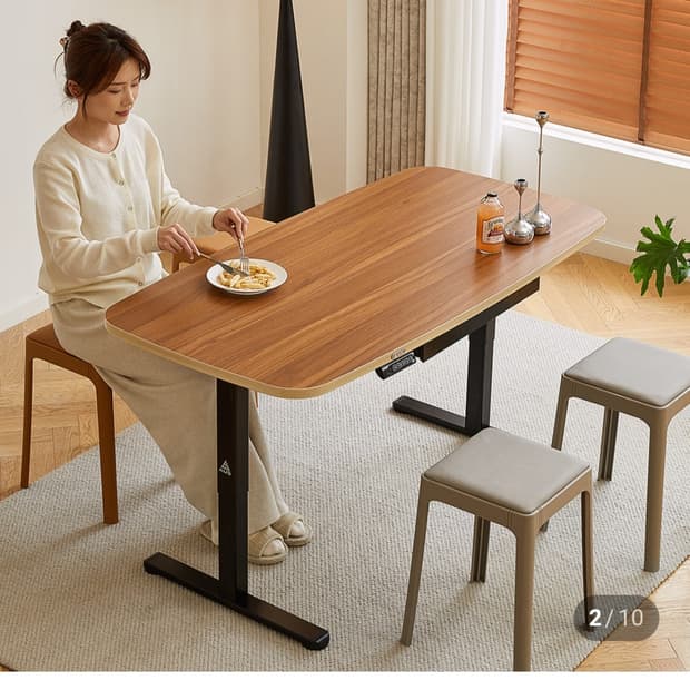 좌식 입식 둘다 되는 책상. 아우스 FJ13 모션데스크 1400